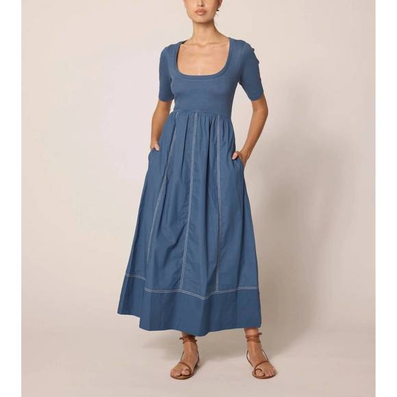 NEW CLEOBELLA luna ankle dress in bluefin - Picture 2 of 4